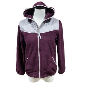 Purple North Face Fleece Jacket Sz L Youth Hooded North Face Jacket